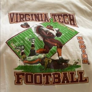 VA tech long sleeved 100% cotton shirt. EUC.
